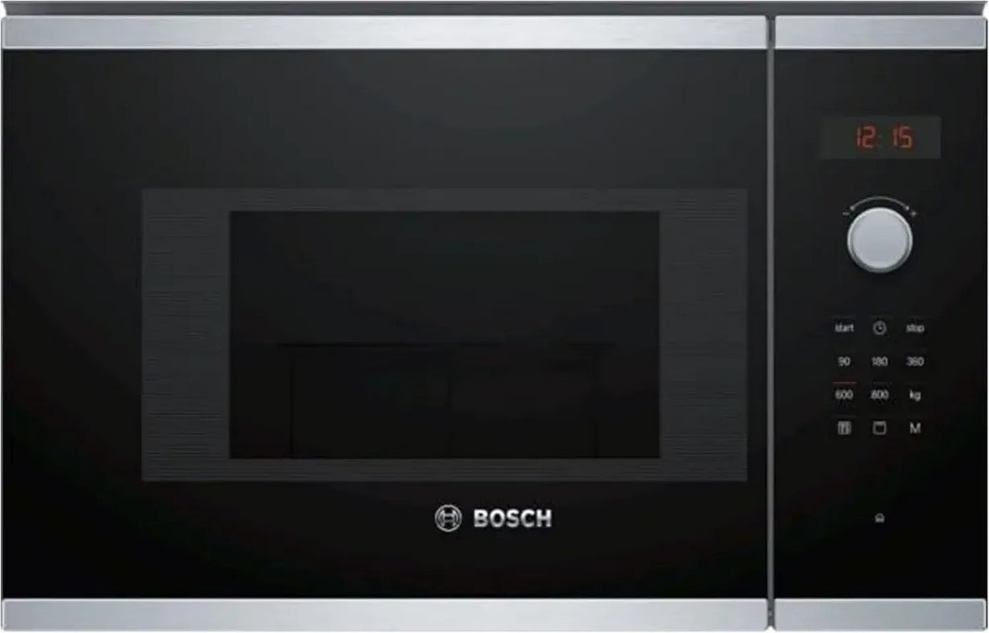 Four à micro-ondes encastrable Bosch Série 4, 20L, Inox, 5 niveaux de puissance