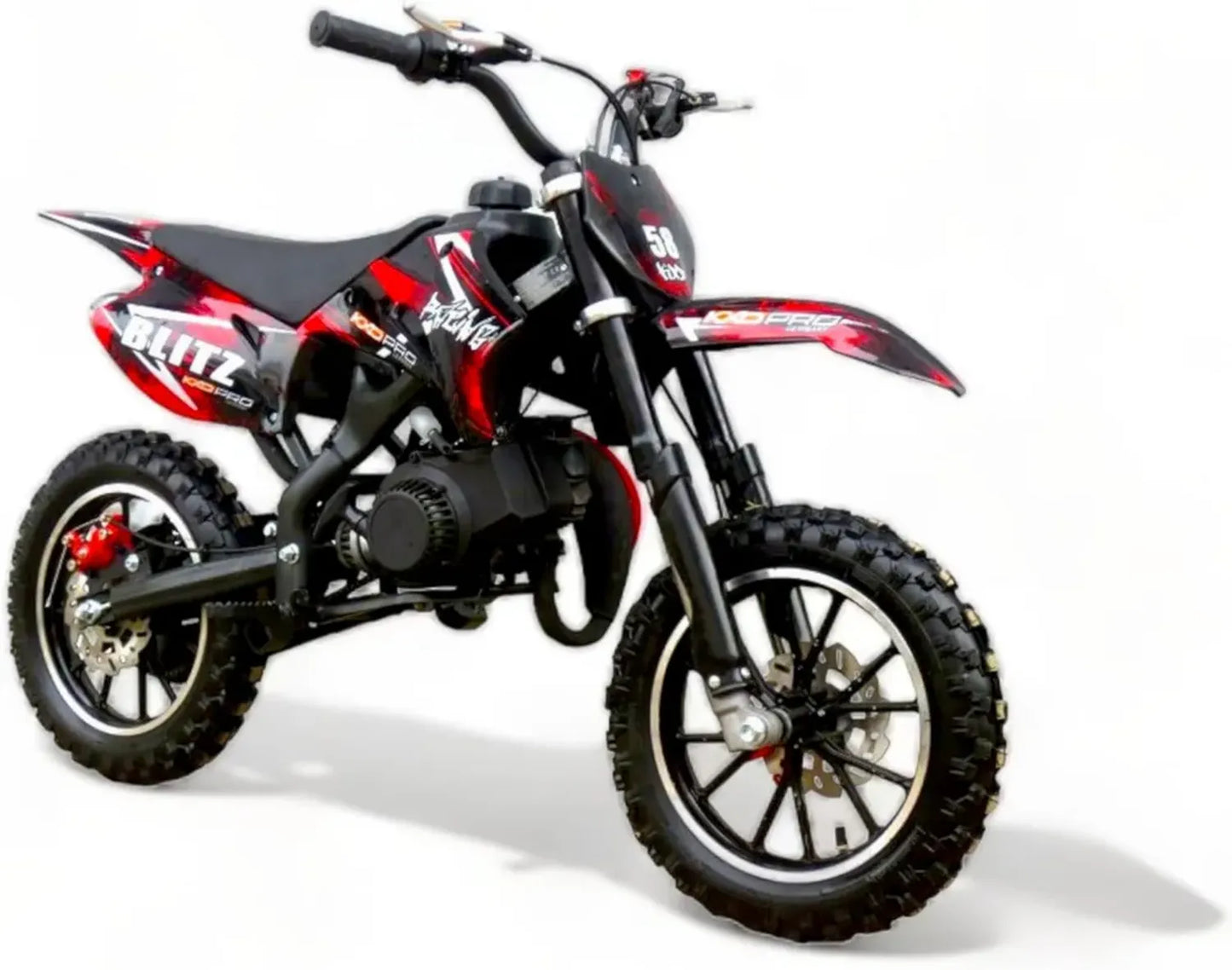 Moto Cross Enfant 49cc 2 Temps Rouge - Modèle KXD 708A Blitzer
