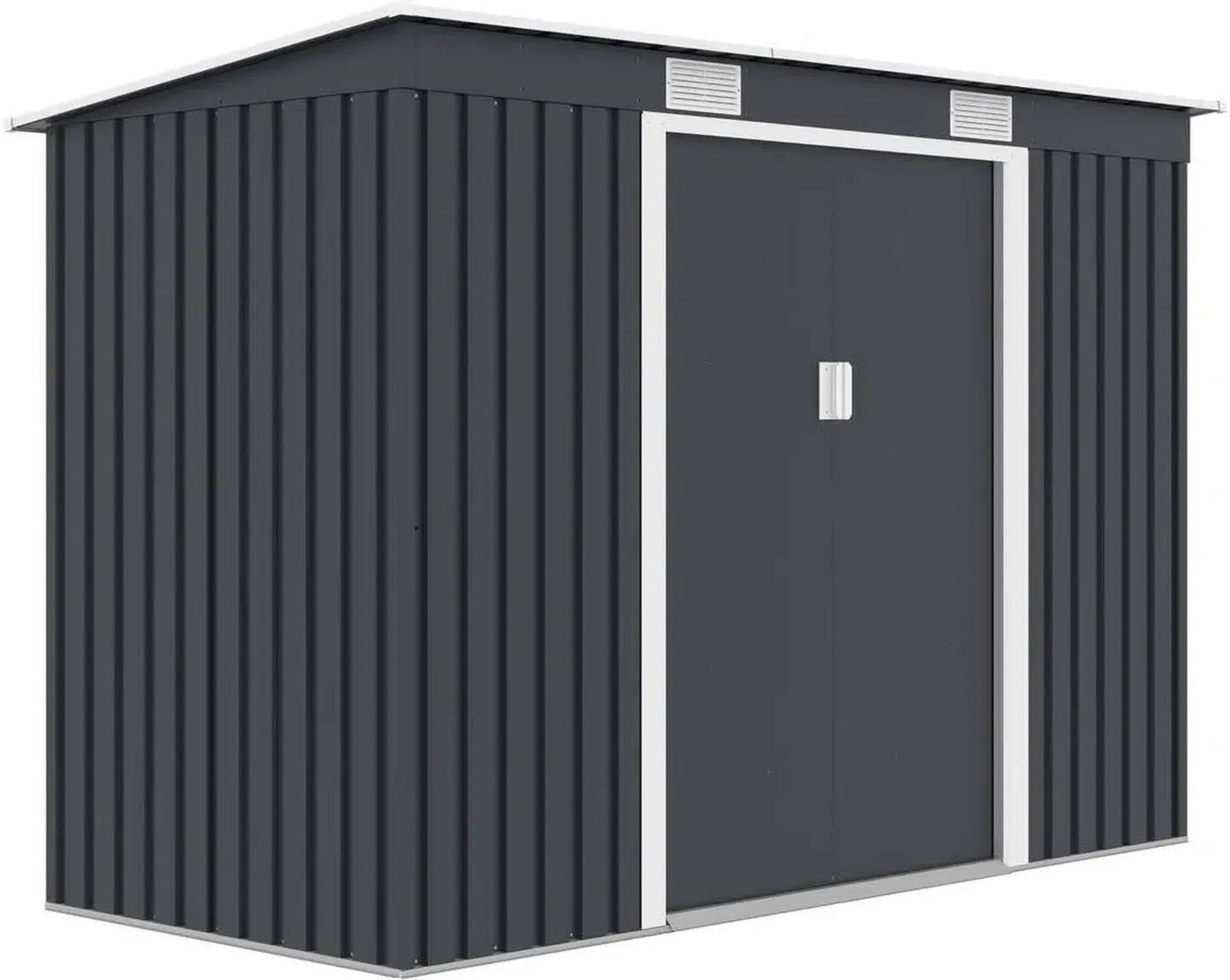 Abri de Jardin en Métal Gris Monopente Austin 3,14 m²