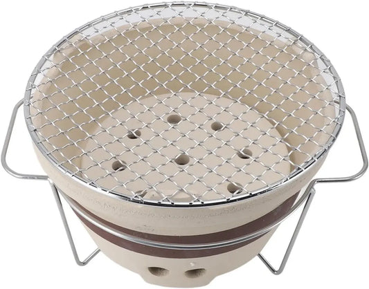 Gril en céramique portable au charbon pour intérieur et extérieur