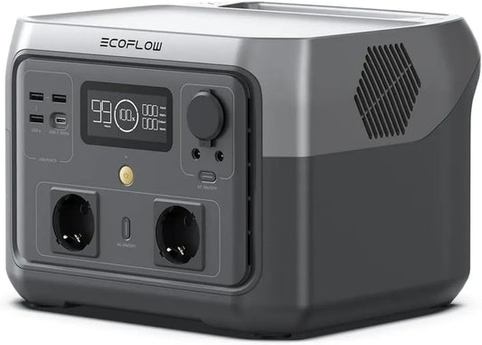 ECOFLOW RIVER 2 MAX Power Station Portable, Batterie LiFePO4 512 Wh, Charge Rapide 1 Heure, X-Boost 1000 W, Générateur Solaire pour Extérieur et Camping