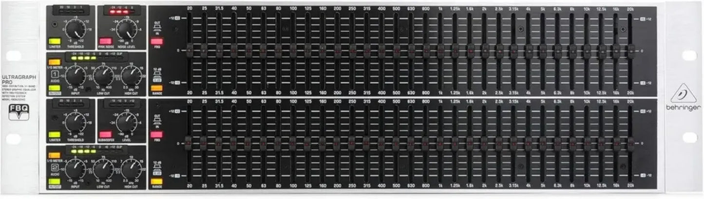 Égaliseur Stéréo 31 Bandes Behringer FBQ6200HD avec Détection de Larsen