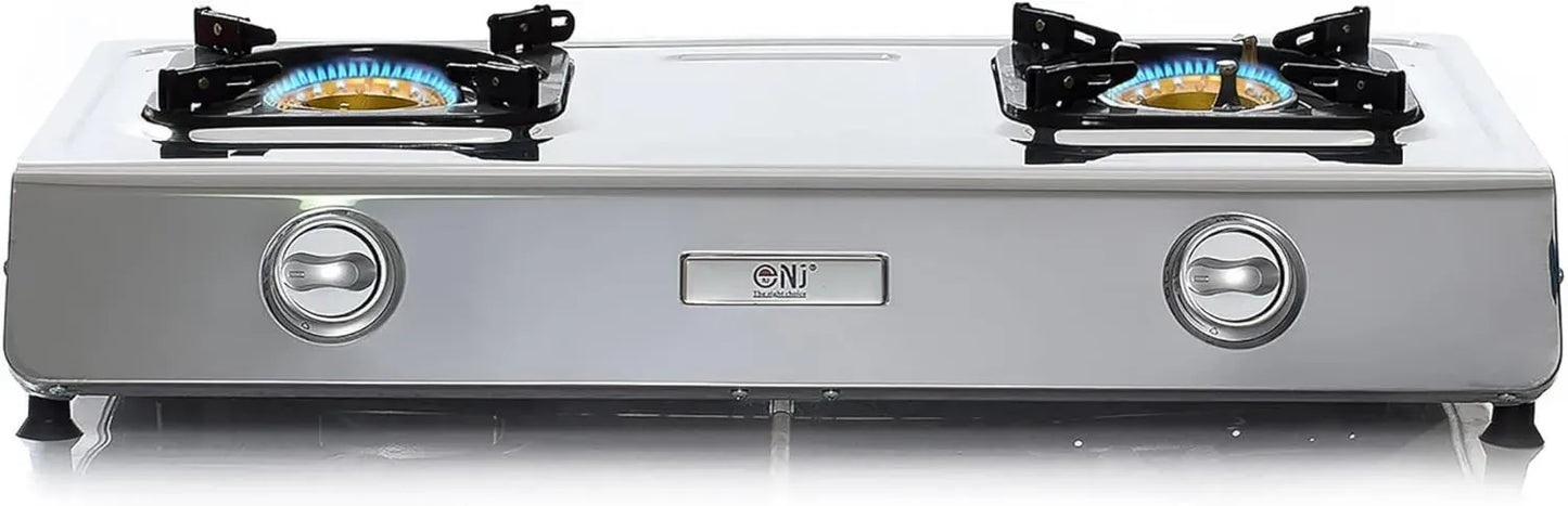 Réchaud de Camping à Gaz 2 Feux NJ NGB-200 - Puissance 7,2 kW