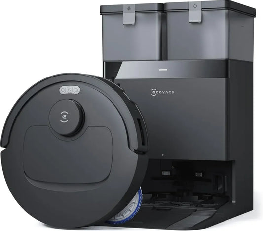 Robot Aspirateur Laveur ECOVACS DEEBOT T30C Omni GEN2, 25000Pa, Lavage à Chaud 75°C, Serpillière Turbo, Brosse Anti-Enchevêtrement, Nettoyage Intelligent, Noir