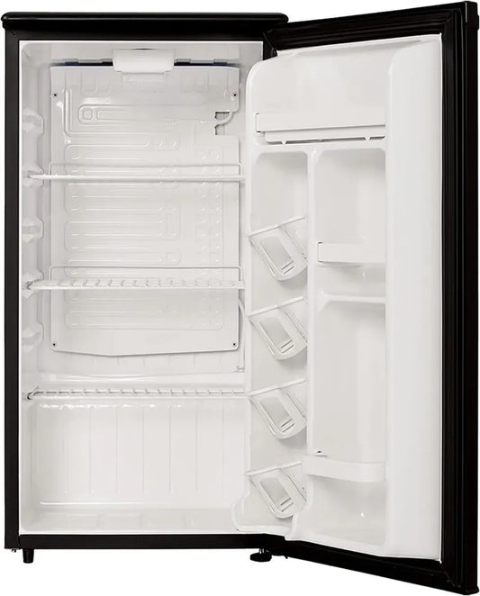 ROOMWELL E-Star Mini Réfrigérateur 93L Sans Congélateur - Dégivrage Automatique, Porte Unique, Compact avec Étagères en Verre