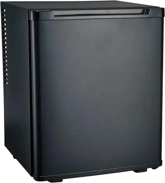 Bar Réfrigérant Noir 30L Silencieux avec Porte Réversible, Étagère Ajustable et Classe Énergétique E