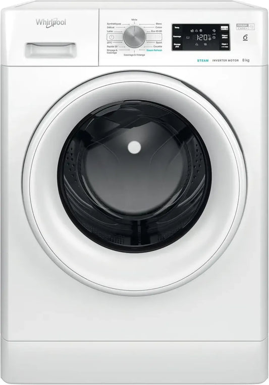 Machine à laver hublot WHIRLPOOL 8kg A+++