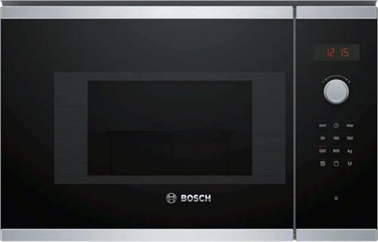 Four à micro-ondes encastrable Bosch Série 4, 20L, Inox, 5 niveaux de puissance
